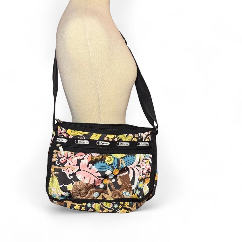 Lesportsac Deluxe Everyday Crossbody Bag Wahine Hula Hawaii Limited Edition - Picture 2 of 7